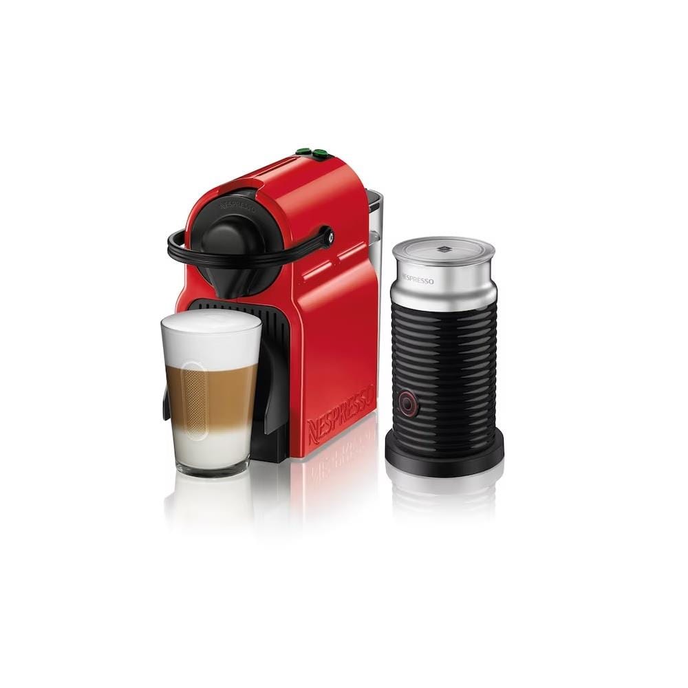 NESPRESSO COFFEE MACHINE INISSIA RED BUNDLE 1260W 0.7L