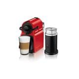 NESPRESSO COFFEE MACHINE INISSIA RED BUNDLE A3KC40-ME-RENE5