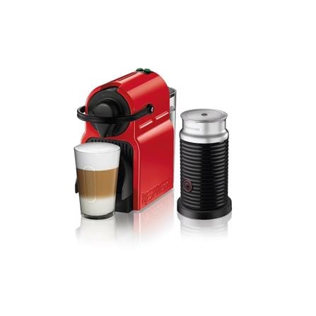 NESPRESSO COFFEE MACHINE INISSIA RED BUNDLE A3KC40-ME-RENE5