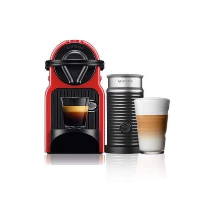 NESPRESSO COFFEE MACHINE INISSIA RED BUNDLE A3KC40-ME-RENE5