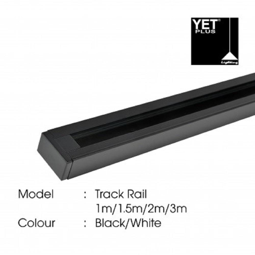 YETPLUS TRACK RAIL 1 METER BLACK