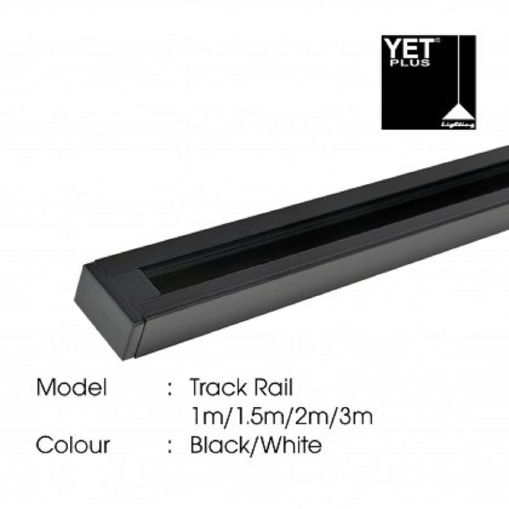 YETPLUS TRACK RAIL 1 METER BLACK