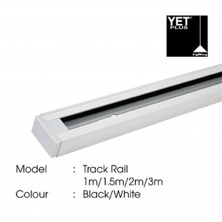 YETPLUS TRACK RAIL 1 METER BLACK