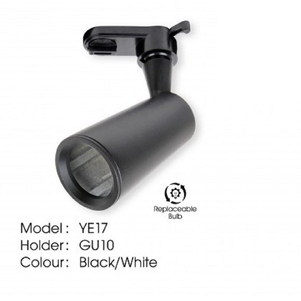 YETPLUS TRACK LIGHT YE17 GU10 BLACK