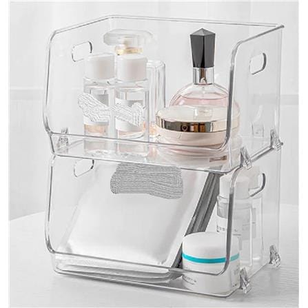 MULTI PURPOSE STACKABLE STORAGE KLEAR KECH 16X15X12.8CM L SIZE CLEAR