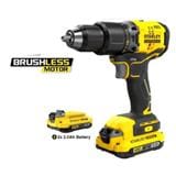 STANLEY&nbsp;CORDLESS 20V BRUSHLESS HAMMER DRILL (X2 BATTERY INCLUDED)