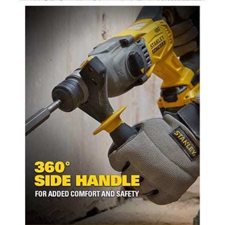 STANLEY&nbsp;CORDLESS 20V BRUSHLESSROTARY HAMMER(X2 4.0Ah BATTERY INCLUDED)