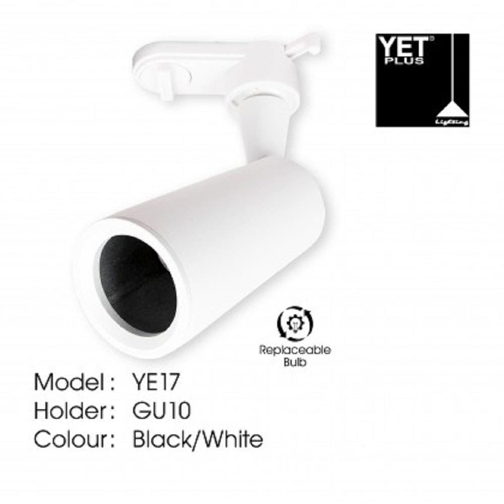 YETPLUS TRACK LIGHT YE17 GU10 WHITE