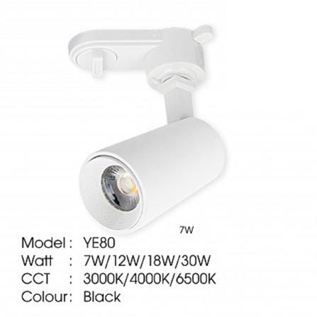 YETPLUS TRACK LIGHT YE80 7W WARM WHITE (3000K) WHITE