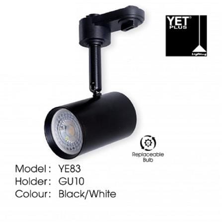 YETPLUS TRACK LIGHT YE83 GU10 BLACK
