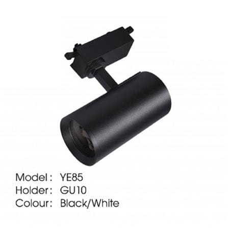 YETPLUS TRACK LIGHT YE85 GU10 BLACK