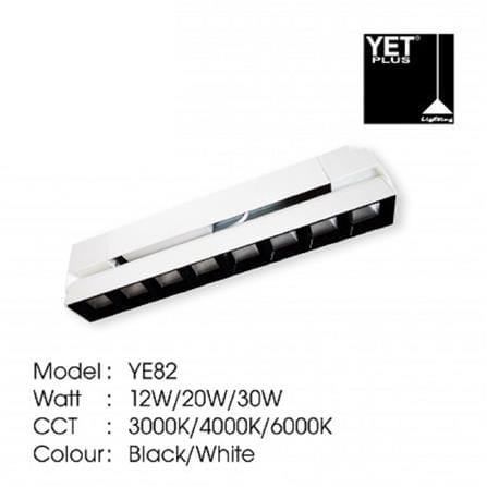 YETPLUS TRACK LIGHT YE82 20W WARM WHITE (3000K) 275MM WHITE