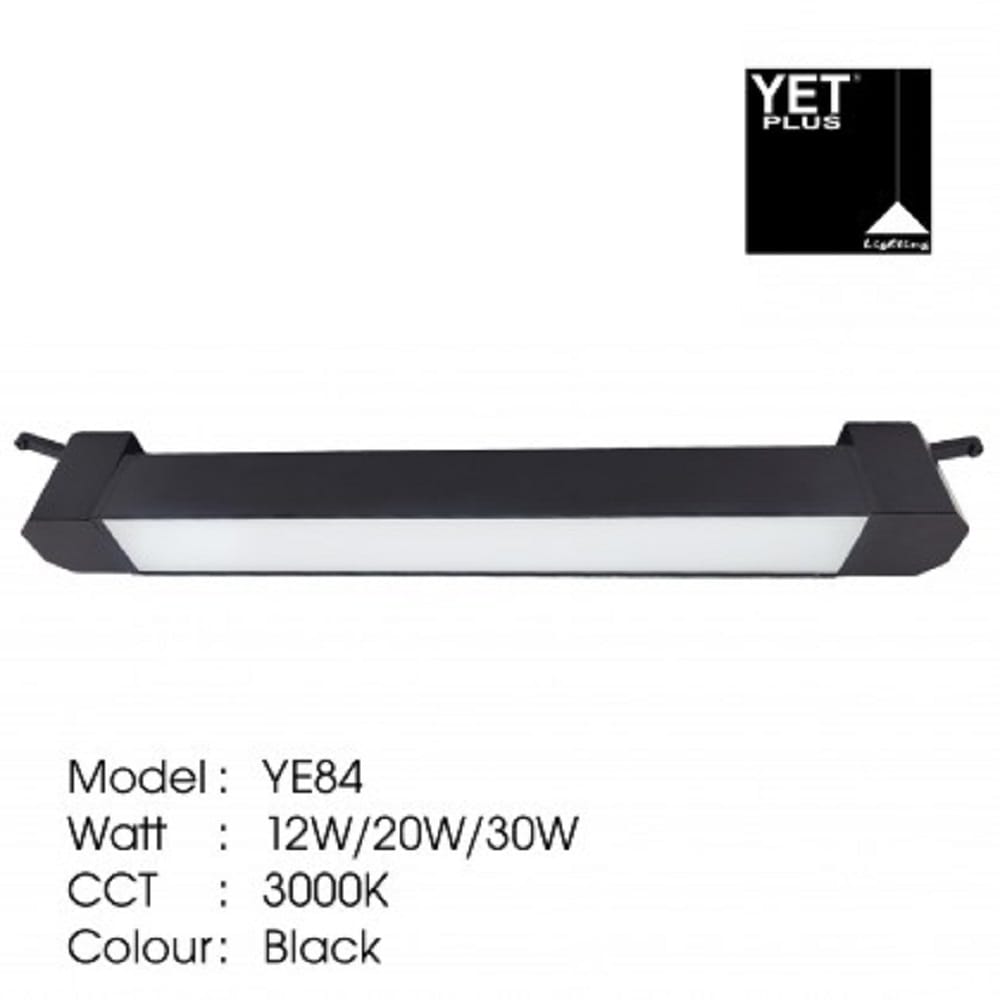 YETPLUS TRACK LIGHT YE84 12W COOL WHITE (4000K) 200MM BLACK