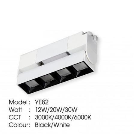 YETPLUS TRACK LIGHT YE82 12W WARM WHITE (3000K) 140MM WHITE