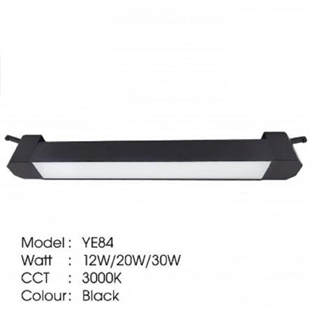 YETPLUS TRACK LIGHT YE84 20W WARM WHITE (3000K) 332MM BLACK