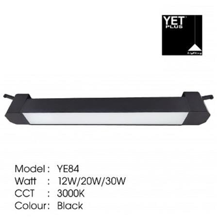 YETPLUS TRACK LIGHT YE84 20W WARM WHITE (3000K) 332MM BLACK