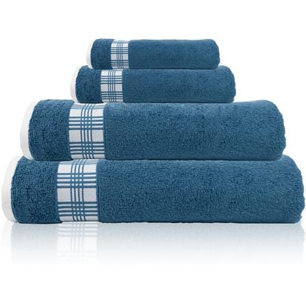 NORDIC HOME BATH TOWEL SANTORINI DOBBY 90X150CM MINERAL BLUE