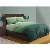 NORDIC HOME FITTED SHEET SET FRIGGA ELEMENT KING JIMMY GREEN