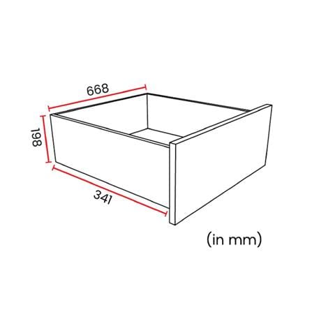 CHEST 4 DRAWER 75x40x94CM NEW WHITE