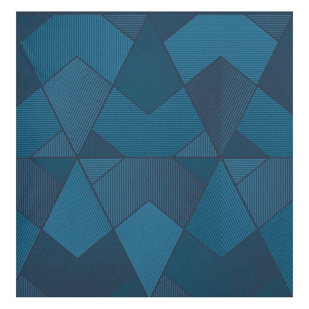 NORDIC HOME FITTED SHEET SET FRIGGA ELEMENT QUEEN GREYSON BLUE