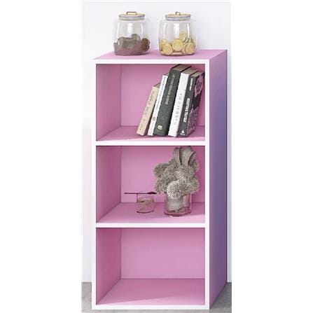 OPEN SHELF 3 TIER 42x30x89CM PINK