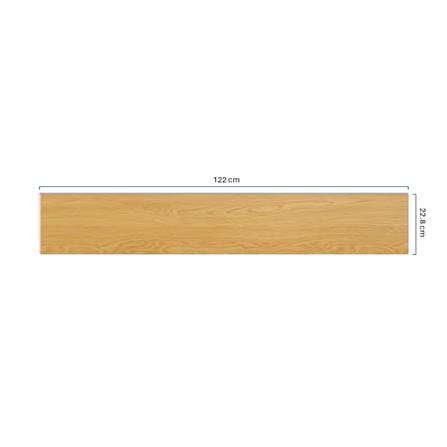 TARA VINYLTILE STICKER 22.8X122CM WOOD 3MM 3.34M2