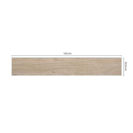 TARA VINYLTILE STICKER 22.8X122CM ORG WOOD 3MM 3.34M2
