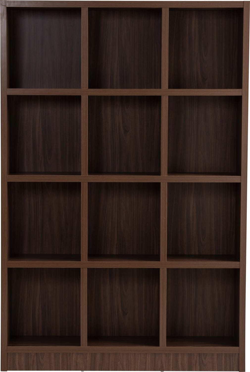 NUHOOM DAVE 12 COMPARTMENT FILE CABINET IN WALNUT COLOUR