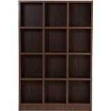 NUHOOM DAVE 12 COMPARTMENT FILE CABINET IN WALNUT COLOUR