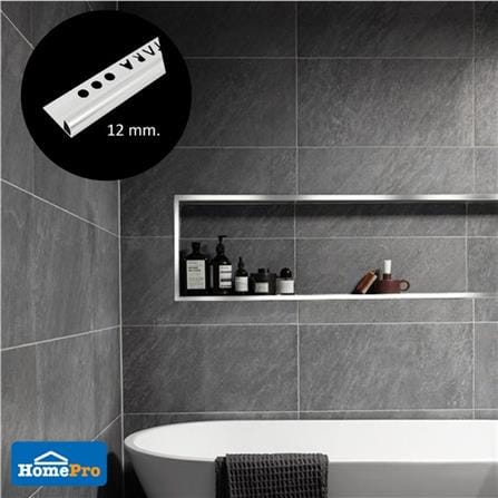 TARA CORNERTRIM ALUMINIUM TARA SQUARE 9MM SILVER2M