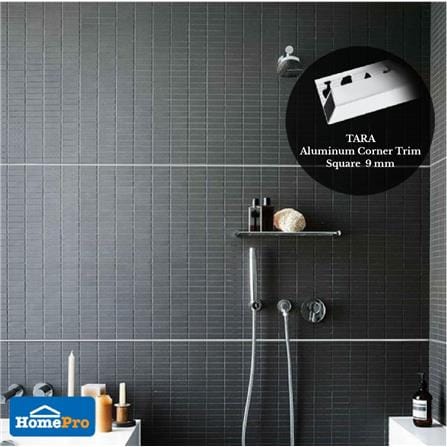 TARA CORNERTRIM ALUMINIUM TARA SQUARE 9MM SILVER2M