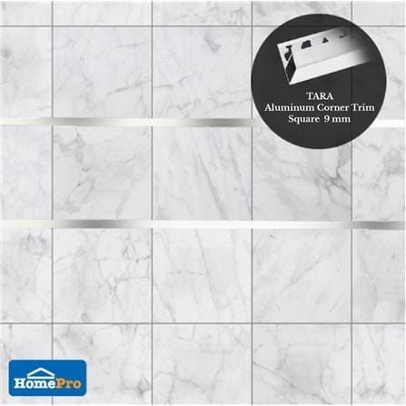 TARA CORNERTRIM ALUMINIUM SQUARE 9MM MATT SV2M