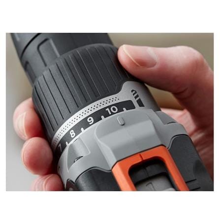 BLACK & DECKER 18V CORDLESS DOUBLE SPEED HAMMER DRILL BCD003C1-B1
