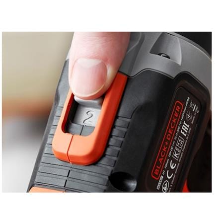 BLACK & DECKER 18V CORDLESS DOUBLE SPEED HAMMER DRILL BCD003C1-B1