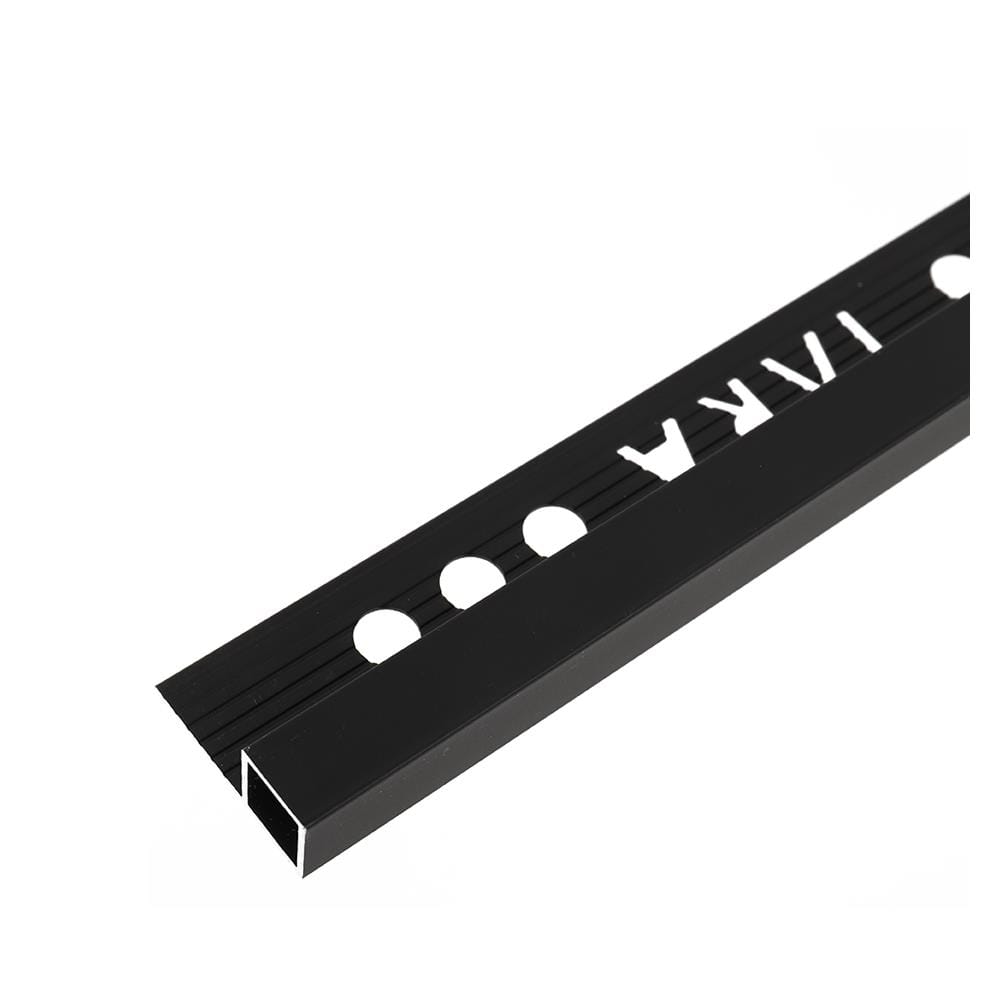 TARA CORNERTRIM ALUMINIUM SQUARE 12MM Matt BK