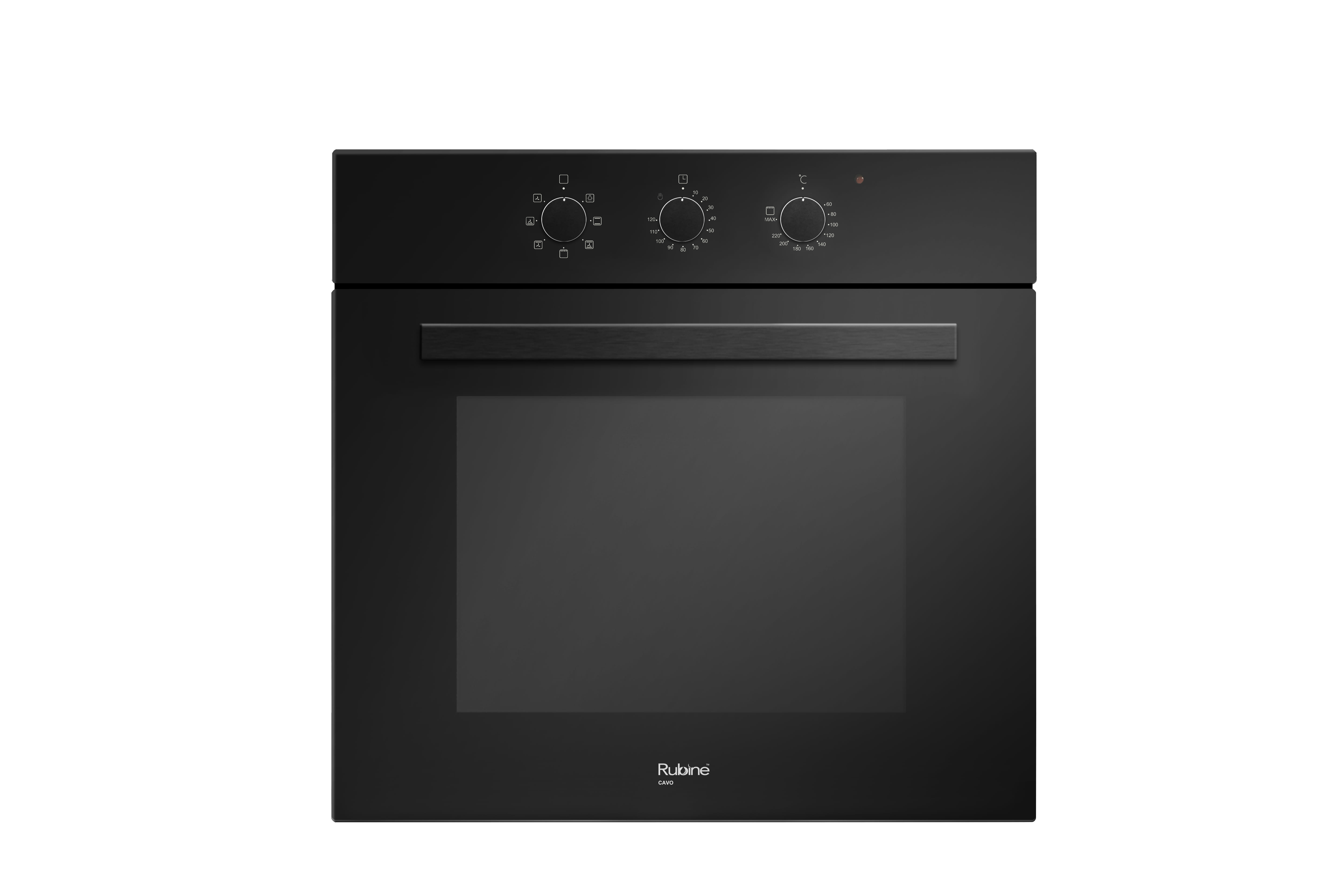 RUBINE BUILT-IN OVEN RBO-CAVO-60BL 60LITER 7PROGRAMS BLACK