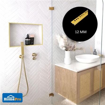 TARA CORNERTRIM ALUMINIUM TARA CURVE 12MM GOLD2M