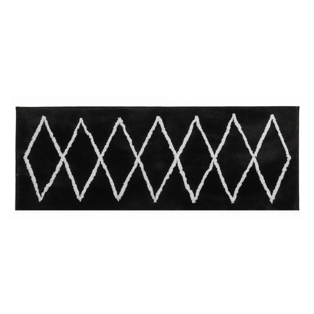 HLS RUG LEVI 45X120CM BLACK
