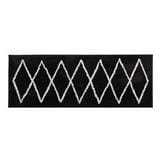 HLS RUG LEVI 45X120CM BLACK