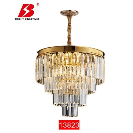 BO CHANDELIER 13823 500mm E14*8 GOLD 20INCH