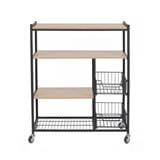 SHELVING TROLLEY FURDINI BARNEY HONEY OAK
