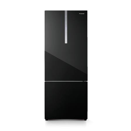 PANASONIC 2 DOOR BOTTOM FREEZER REFRIGERATOR NR-BX471WGKM 465L BLACK GLASS DOOR