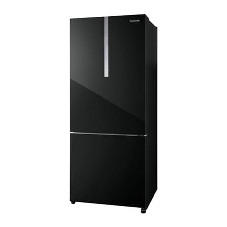 PANASONIC 2 DOOR BOTTOM FREEZER REFRIGERATOR NR-BX471WGKM 465L BLACK GLASS DOOR
