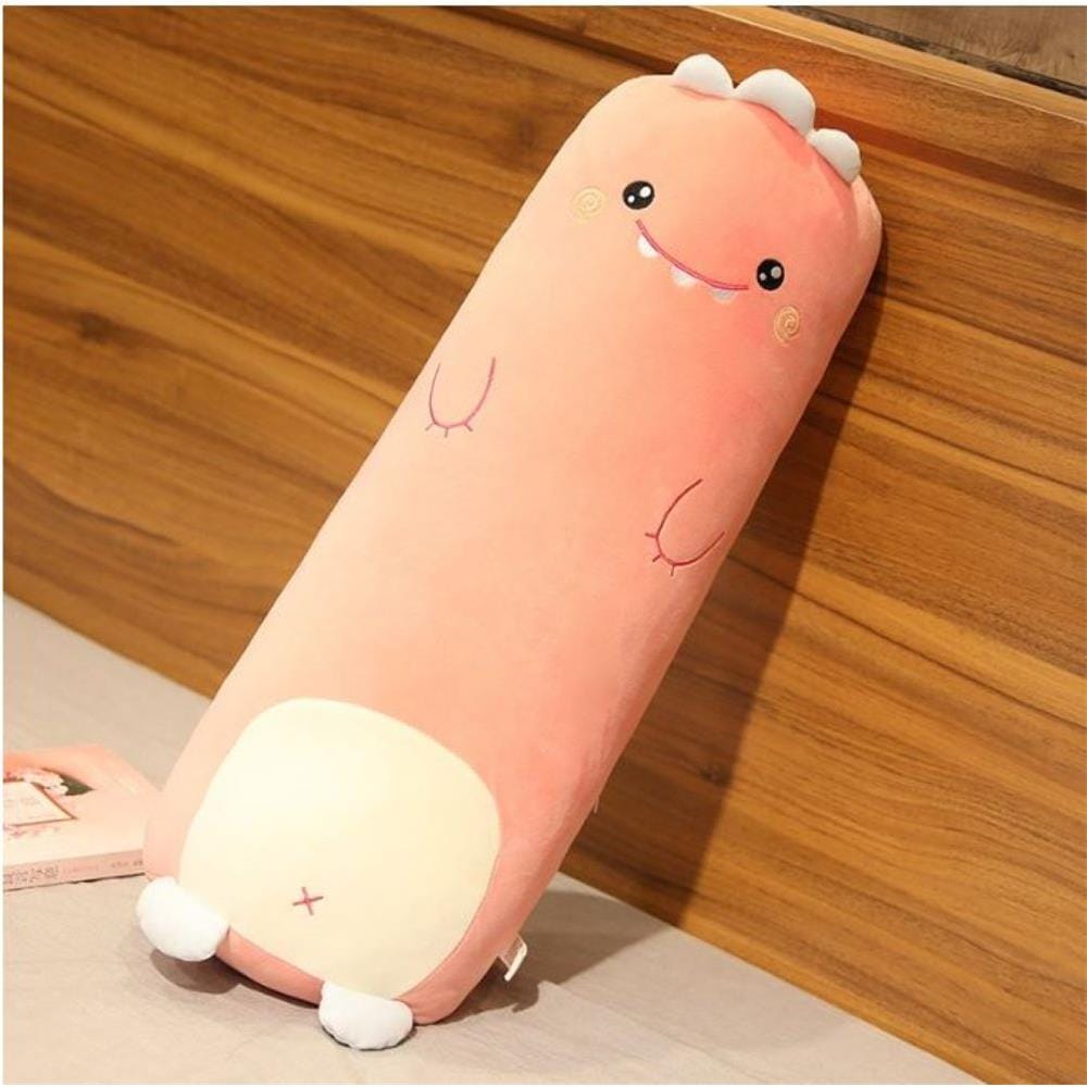 HLS PLUSH CUSHION DINOSAUR 80CM PINK