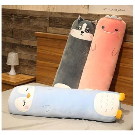 HLS PLUSH CUSHION DINOSAUR 80CM PINK
