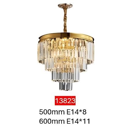 BO CHANDELIER 13823 600mm E14*11 GOLD 24"