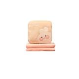 HLS PLUSH CUSHION BLANKET RABBIT PINK