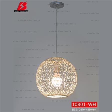 BRIGHT OBJECTIVES CHANDELIER 10801-WH 300MM WHITE