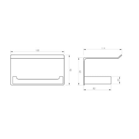 MODERN DEPOT TOILET TISSUE HOLDER ATH-210-MG METAL GUN