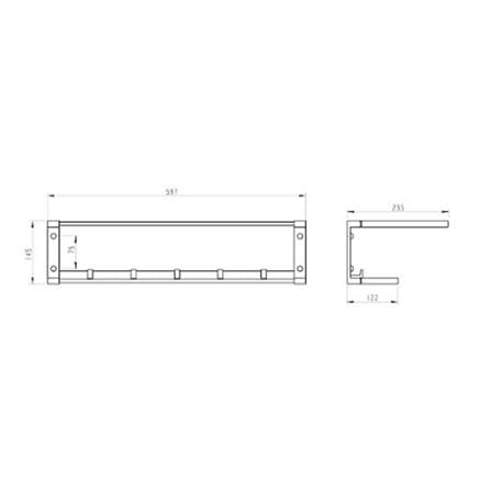 MODERN DEPOT FOLDABLE TOWEL RACK ATR-F1303-MG GUN METAL